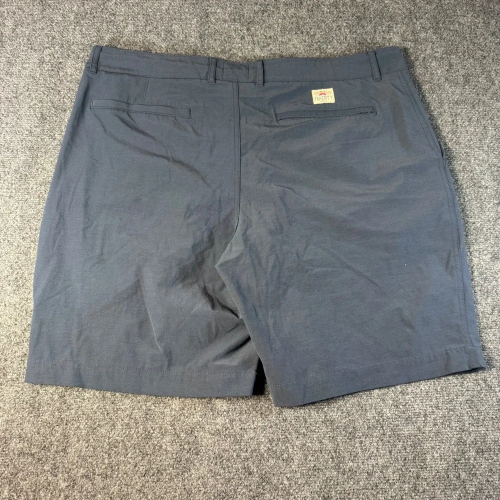 Faherty All Day Shorts Mens 40 Navy Blue Hybrid Stretch Performance Chino 8.5